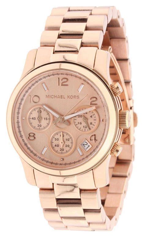 Michael Kors Women's Runway Rose Gold Quartz Chronograph 